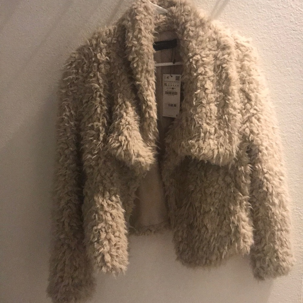 Zara faux fur jacket